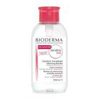 Bioderma หัวปั้มแบบใหม่ สีชมพู 500ML ทำความสะอาดผิวบริเวณใบหน้าและเปลือกตาและเครื่องสำอางได้อย่างสะอาดหมดจด