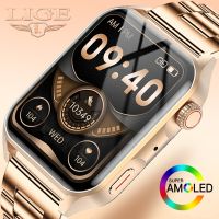 LIGE 2022 New Smartwatch HD Screen Always On Display Bluetooth Call Smart Watch Men IP68 Waterproof Sports Fitness Watch Men Box