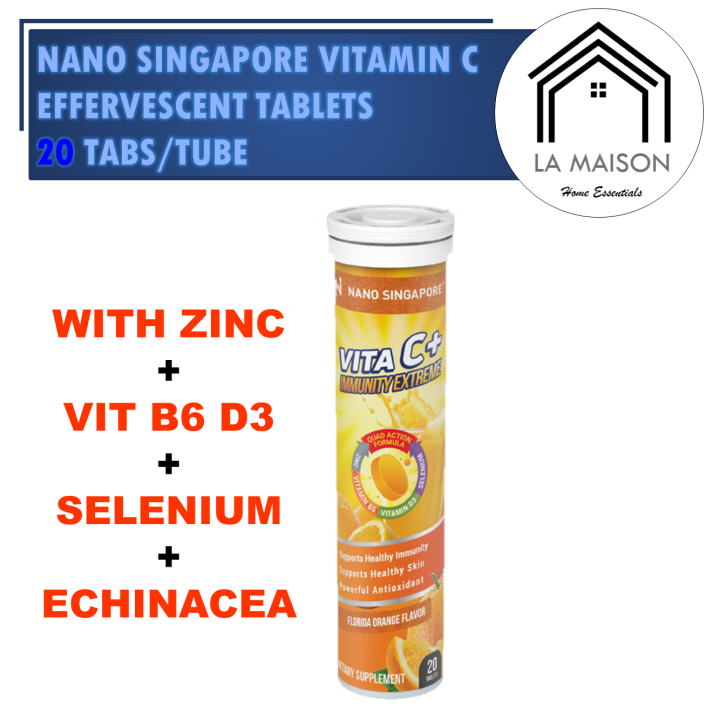 Nano Singapore Vitamin C Effervescent Tablets Lazada Singapore