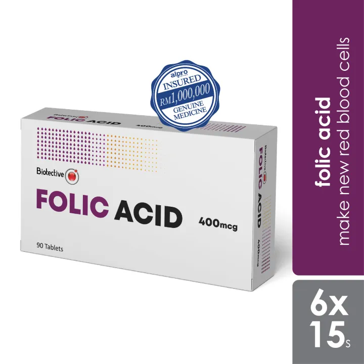 Alpro Pharmacy Biotective Folic Acid 400mcg (6x15s) Family Planning 