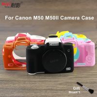 Soft EOS M50 II ป้องกันซิลิโคนเคสผิวสำหรับ Canon EOS M50 Mark II EOS M50 II กล้องดิจิตอลมิเรอร์เลส