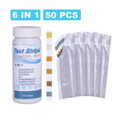 6 In 1 Swimming Pool Test Strip PH Alkalinity Water Hardness Testing Paper Inspection Tools