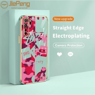 JiePeng สำหรับหัวเว่ย nova 7 SE 8i P40 Lite 5กรัมเกียรติ50 Lite หรูหราสีชมพูมิกกี้ลูกเต๋านุ่มกันชนป้องกันโทรศัพท์กรณี