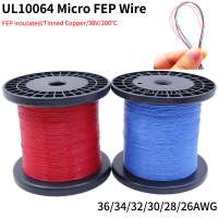 5M/50M FEP Wire 36/34/32/30/28/26AWG PTFE พลาสติก Ultra Fine Micro Litz สายบัดกรีที่มีค่าการนำไฟฟ้าสูง DIY สายทองแดง