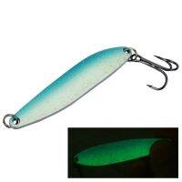 ✎♈◊ Fishing Metal Lure Spoons Dual Color Glow Salix Leaf Shaped Spoon Artificial Lure Bait 6.5cm/13g Reflect Sequins 1 Piece Sale