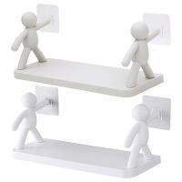 【CC】 New Storage Shelves Villain Shelf Self-adhesive Cosmetics Racks