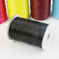 5-15meter 1mm 1.5mm 2mm Waxed Cotton Cord Waxed Thread Cord String Strap Necklace Rope For Jewelry Making DIY Beading Bracelet