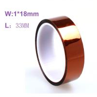 Polyimide Kapton Tape 1*18mm High Insulation Electronics Industry Welding 1Pcs Professional 30M Heat Resistant High Temperature Adhesives Tape