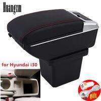 hot！【DT】▪✹  I30 armrest box USB Charging heighten layer central Store content cup ashtray accessories