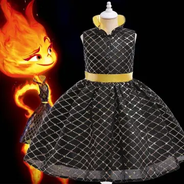 Elemental Ember Cosplay Halloween Costume Skirt Set Kids Adult Fancy Party  Dress