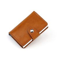 hot！【DT】◆  Anti-theft ID Credit Card Holder Wallet Men Blocking Bank Cardholder Leather with Money