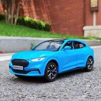 1:24 Ford Mustang Electric Horse Mach-E Alloy Sports Car Model Diecast Metal New Energy Car Model Sound and Light Childrens Gift