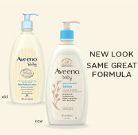 Aveeno Baby Daily Moisture Lotion, Fragrance Free, 18 Ounce โลชั่นบำรุงผิวลูกน้อยอย่างอ่อนโยน ไร้แอลกอฮอล ขนาด 18 ออนซ์