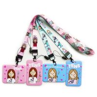 hot！【DT】┇♦  Nursing Technicians ID Badge Holders Lanyards Hospital Worker Card Cover Necktie Ladies Doctor Credit Holder Neck