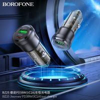 หัวชาร์จรถยนต์ รองรับชาร์จเร็ว Borofone BZ25 Dual Port Car Charger 38W(PD20W QC3.0 18W)