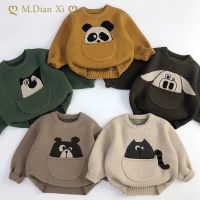 Winter Kids Clothes Kids Sweaters New Cartoon Boys Girls Knitwear Korean Style Children Pullover Soft Knit Sweater 1-6T