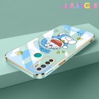 Jlingji เคสสำหรับ Infinix Hot 9 Pro เคส X655C ลายโดราเอมอนดีไซน์ใหม่ด้านข้างเคสซิลิโคนนิ่มป้องกันกล่องกันกระแทกกล้องฝาปิดเลนส์เต็มรูปแบบ