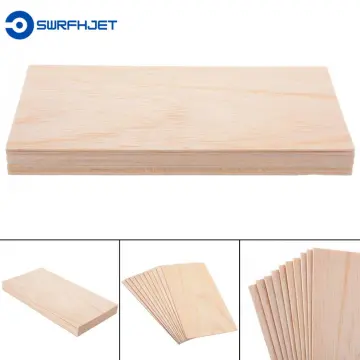 10 Pack Unfinished Wood Sheets,balsa Wood Thin Wood Board For House  Aircraft Boat Arts And Crafts,d