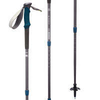 ไม้เท้าเดินป่ากันแรงกระแทก สีเทา ฟ้า 1 MOUNTAIN WALKING POLE ANTISHOCK GREY FORCLAZ