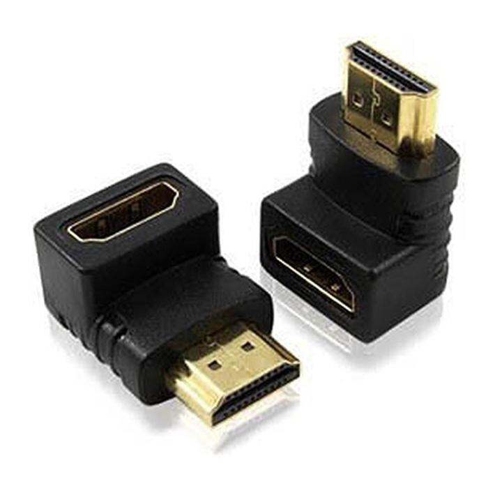 HDMI Male To HDMI Female Cable Adapter Connector L Type Lazada PH
