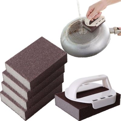 1/2/4/6/8Pcs Sponge Carborundum Removing Eraser Rust Cleaning Descaling Stone Pot Rub Cooktop
