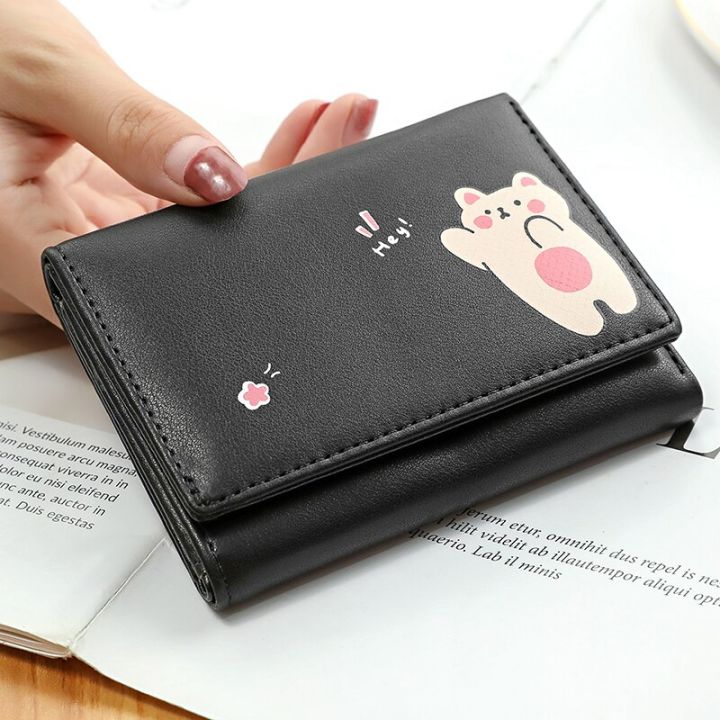 Short Wallet Student Three-Fold Wallet Small Wallets Card Holder Mini Purse  For Girls | Lazada