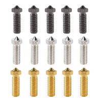 5PCS Original FLSUN SR Extruder หัวฉีด Super R Hotend 3D เครื่องพิมพ์0.4มม. ทองเหลืองสแตนเลสเหล็กชุบแข็ง1.75มม.