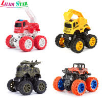 LS【ready Stock】Children Inertial Stunt Car 4wd Off-Road Vehicle Military Car Fire Truck Engineering Car Model Toys For Boys Gifts1【cod】