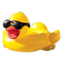 ห่วงยางเป็ดเหลืองใส่แว่นดำ ขนาดใหญ่ Inflatable Giant Yellow Duck Sunglasses Pool Float By Float Me Summer