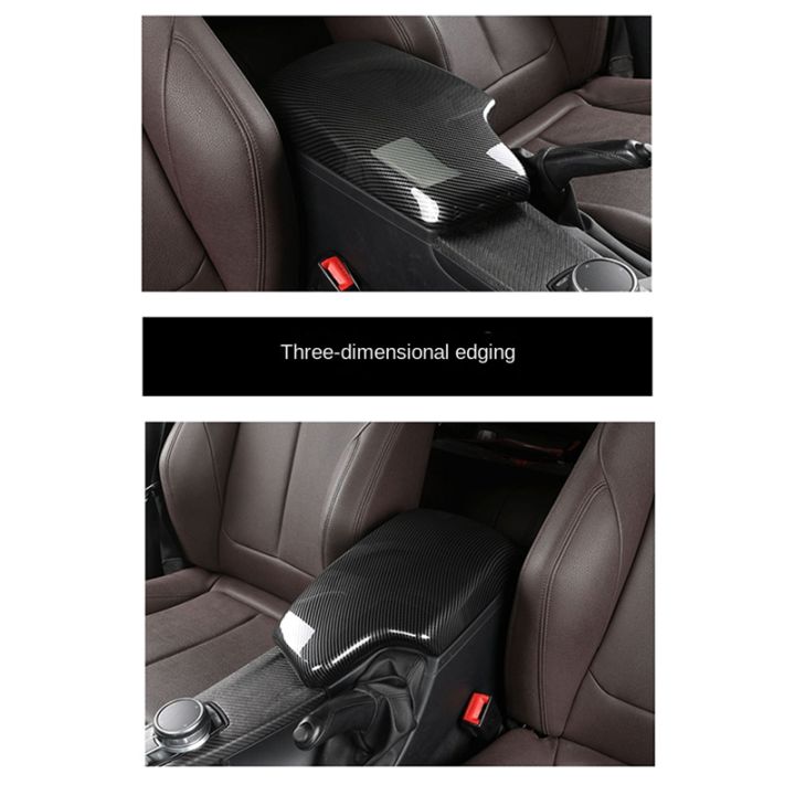 carbon-fiber-center-console-armrest-cover-protection-trim-for-bmw-f30-f32-f34-2013-2019