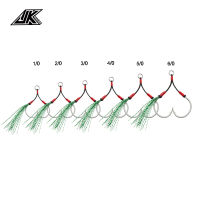 40PCS SJRHV 10-60 Strong Fishhook Anti-skid Sea Fishing Fitting High Strength Slow Jigging Ground Hooks