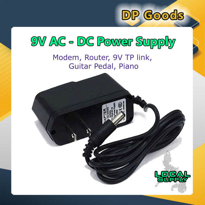 9V 1A 2A AC/DC Power Supply Adapter Guitar Pedal Center Negative