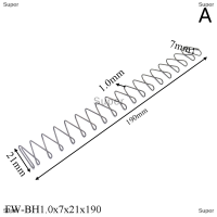 Super 1.0mm Wire diameter Square ฤดูใบไม้ผลิการบีบอัดแบน