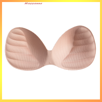 Hassanne ผู้หญิงบิกินี่เบาะแทรกชุดชั้นในหน้าอก Enhancer Push Up chest Invisible Pad