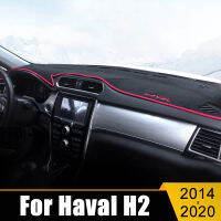 สำหรับ Haval H2 2014-2016 2017 2018 2019 2020 LHD แผงควบคุมรถสีอาทิตย์ปกตราสารโต๊ะลื่นเสื่ออุปกรณ์ตกแต่งภายใน