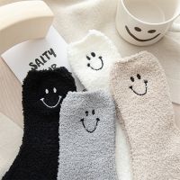 ❖☞○  Women Mens Fluffy Socks Thermal Winter Velvet Warm Short Cotton Thick Sleeping Soft Non Floor home house slipper Sock Male Grip