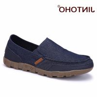 COD DSFGREYTRUYTU Big Size Men Loafers Summer Breathable Men Casual Shoes Fashion Men Flats Brand Designer Men Canvas Shoes