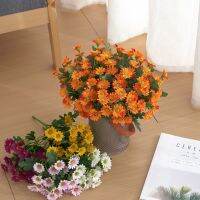 【cw】 Autumn ArtificialFlowers Silk Bouquet Fake FlowerDecor for VaseWeddingDecorative Household Products