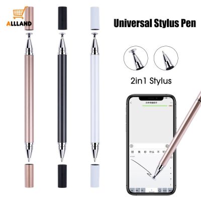 2 In 1 ปากกาสไตลัส สากล / แท็บเล็ตวาดภาพ ปากกาทัชสกรีน Capacitive สําหรับแท็บเล็ต โทรศัพท์มือถือ Ios