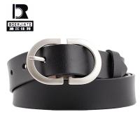 New Desinger Womens Wide Black Red Brown Genuine Leather Belt Male Female Silver Buckle Belts for Women Men Jeans Trousers