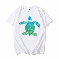 Summer MenS Fashion Ocean Sea Colorful Turtle Printed T-Shirt Short Sleeve Popular Design Tops Novelty Tshirt Unisex Streetwear