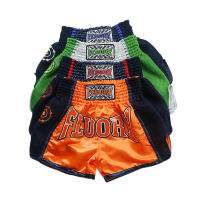 KIDS fluory Muay Thai shorts embroidered patch kick boxing Shorts