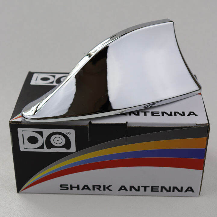 Chrome Car Antenna Universal，Reflective Mirror Shark Fin Antenna For