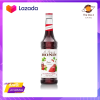 ?ส่งฟรี? โมนิน ไซรัป Strawberry (Monin Syrup Strawberry) 700 ml. มีเก็บปลายทาง