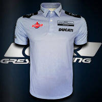 เสื้อโปโล Polo Shirt MotoGP Ducati Gresini Racing Team เสื้อโปโลโมโตจีพี ทีม ดูคาติ เกรซซินี่ เรสซิ่ง #MG0085 พิมพ์ทั้งตัว ไซส์ S-5XL