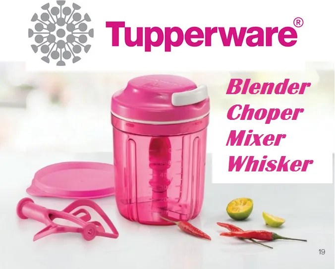wilderness Change salvage Tupperware Pink Smooth Chopper ~ Turbo Blender Mixer Whisker ~ Limited  Edition | Lazada