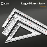 Angle ruler woodworking ruler 45 degrees 90 degrees right angle ruler steel plate ruler L-shaped turn ruler with horizontal triangle ruler measurement by ruler