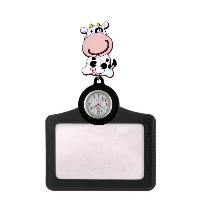 cw-cartoon-doctor-smile-animals-retractable-badge-reel-id-name-card-holder-watches