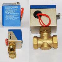 DN20(G 3/4 quot;) AC220V 2 way 2 wire fan coli motorized valve/shutoff structure brass valve for automatic control HVAC system