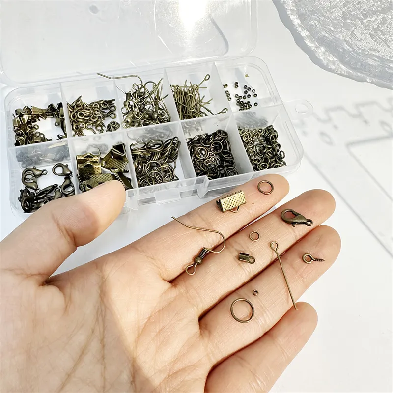 Alloy Accessories Jewelry Findings Set Earring Making Kit Lobster